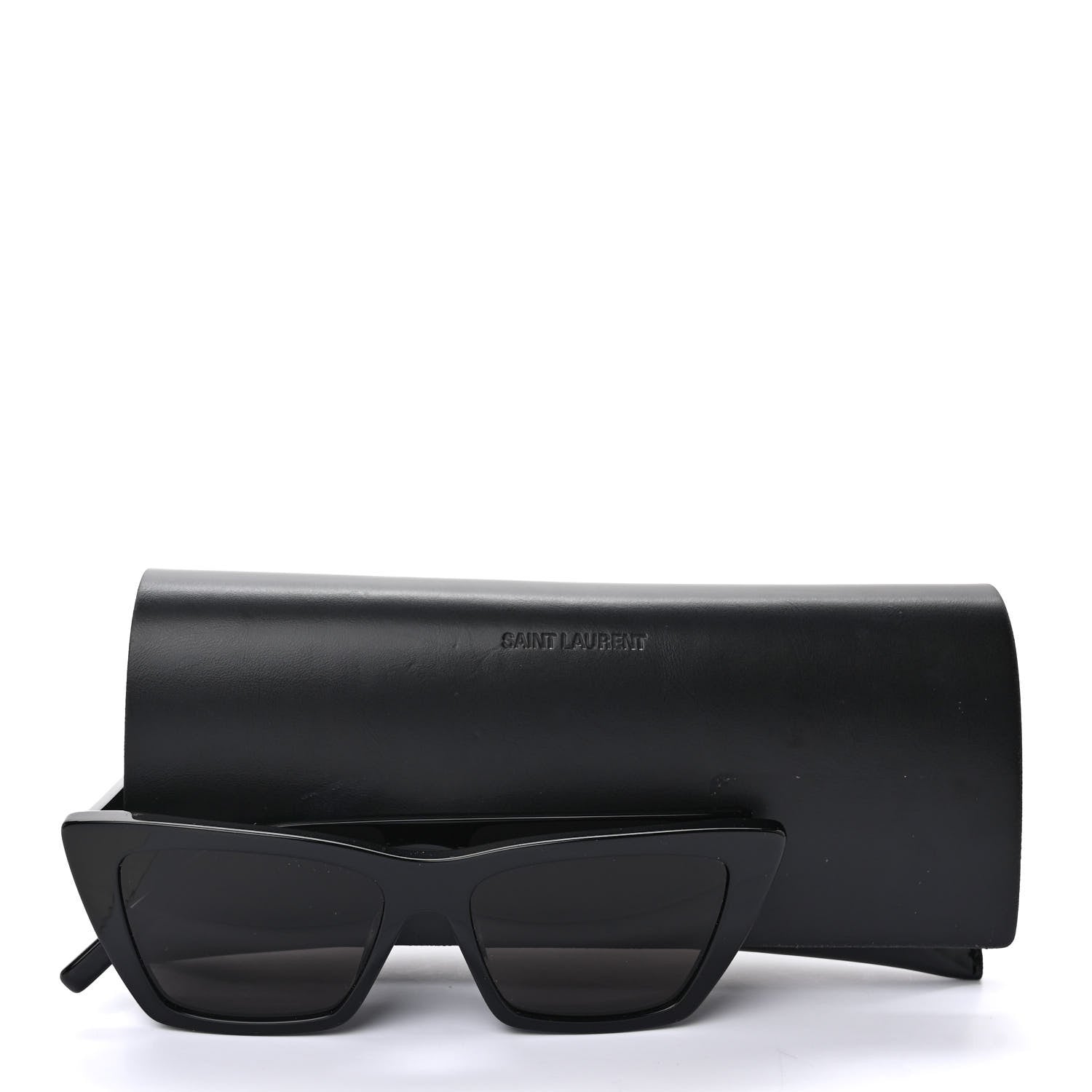 Saint Laurent Acetate Mica Cat Eye Sunglasses SL 276 Black 8 of 8