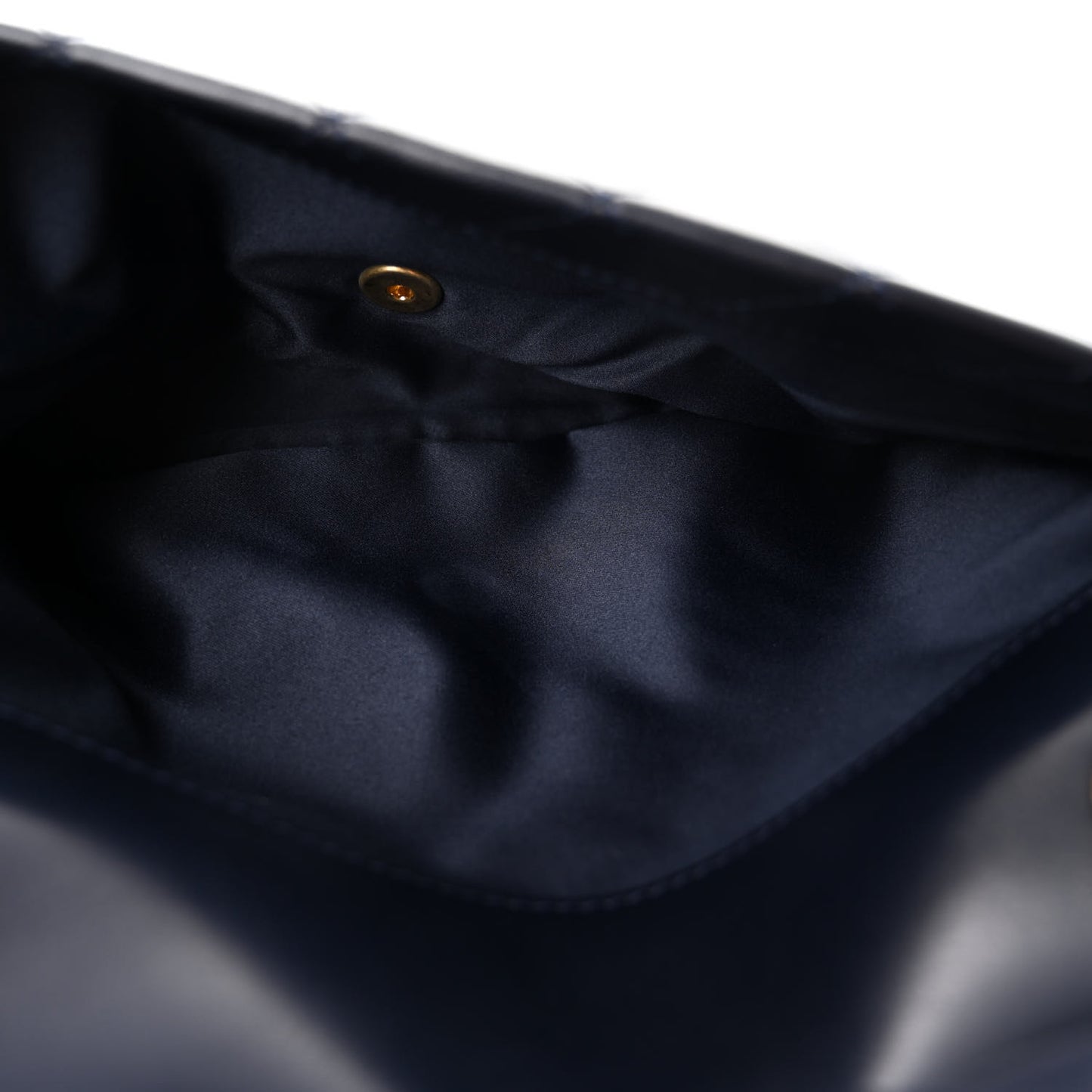 Lambskin Quilted Travel Flap Tote Navy