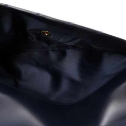 Chanel Lambskin Quilted Travel Flap Tote Navy 5 of 12