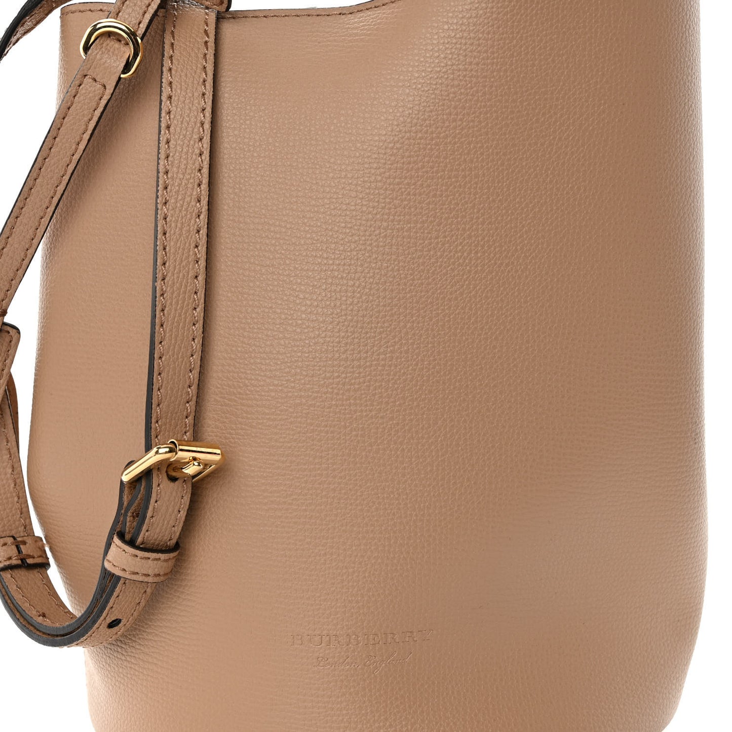 Calfskin Small Lorne Bucket Crossbody Natural