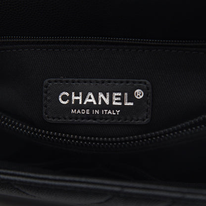 Chanel Caviar Chevron Quilted Small Coco Handle Flap So Black 5 of 10
