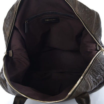 Saint Laurent Pebbled Lambskin Medium Easy Sac Olive 5 of 13