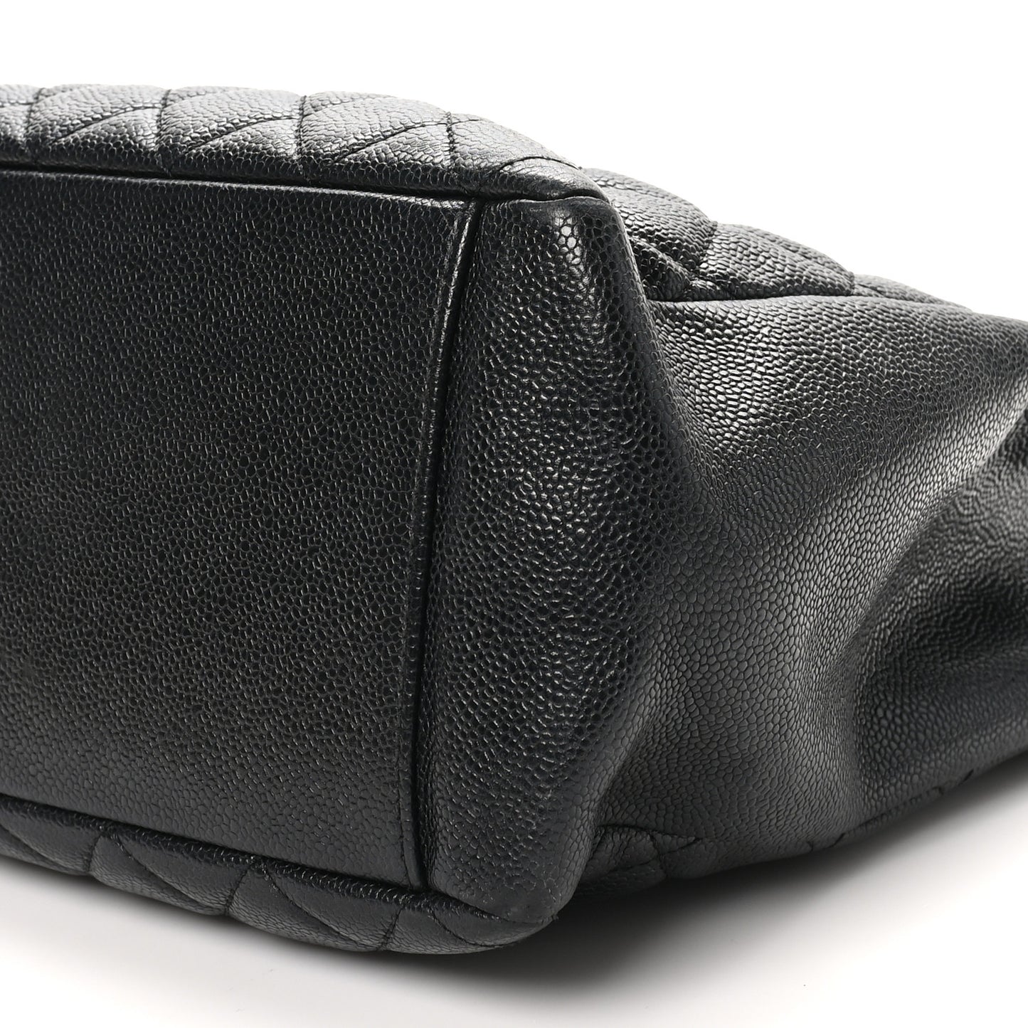 Caviar Quilted Grand Shopping Tote GST Black
