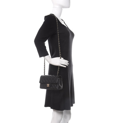 Chanel Lambskin Quilted Mini Rectangular Flap Black 2 of 11
