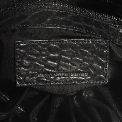 Alexander Wang Leather Diego Bucket Bag Black 6 of 6