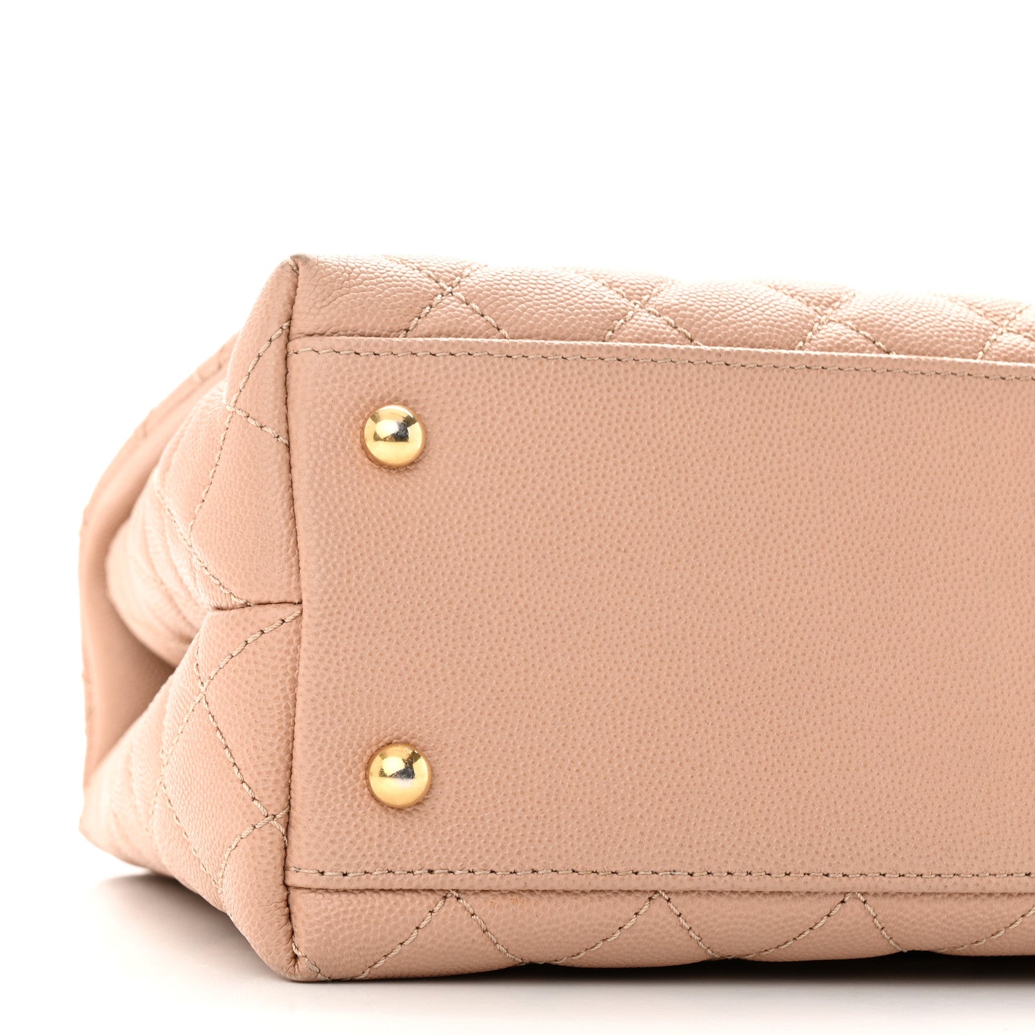 Chanel Caviar Lizard Embossed Quilted Small Coco Handle Flap Beige 8 of 10
