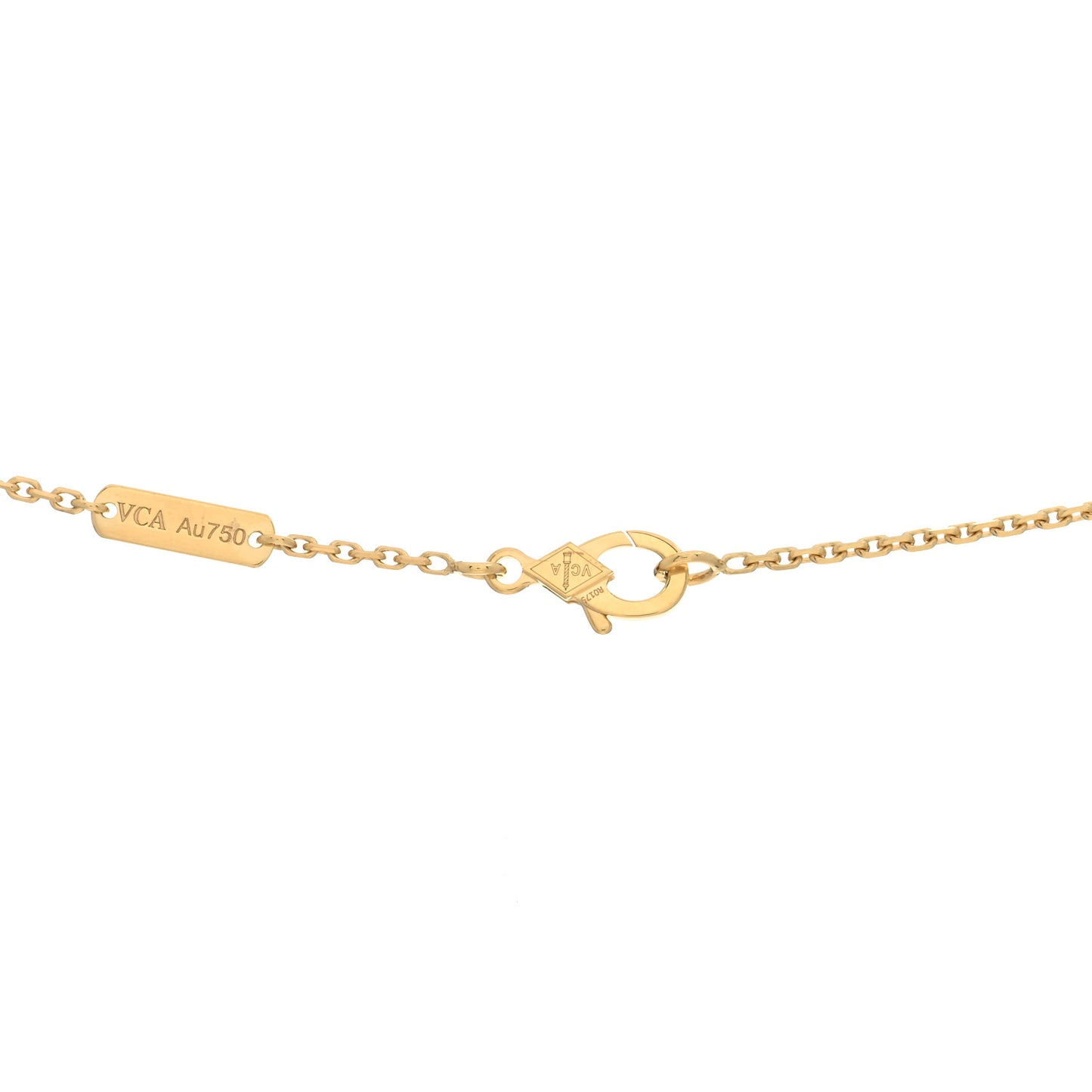 18K Yellow Gold Vintage Alhambra Pendant Necklace