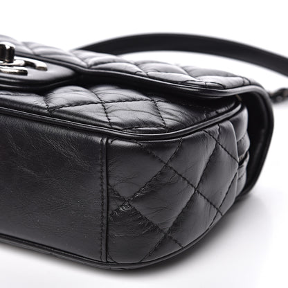 Chanel Aged Calfskin Quilted Small Easy Flap Black 9 of 9