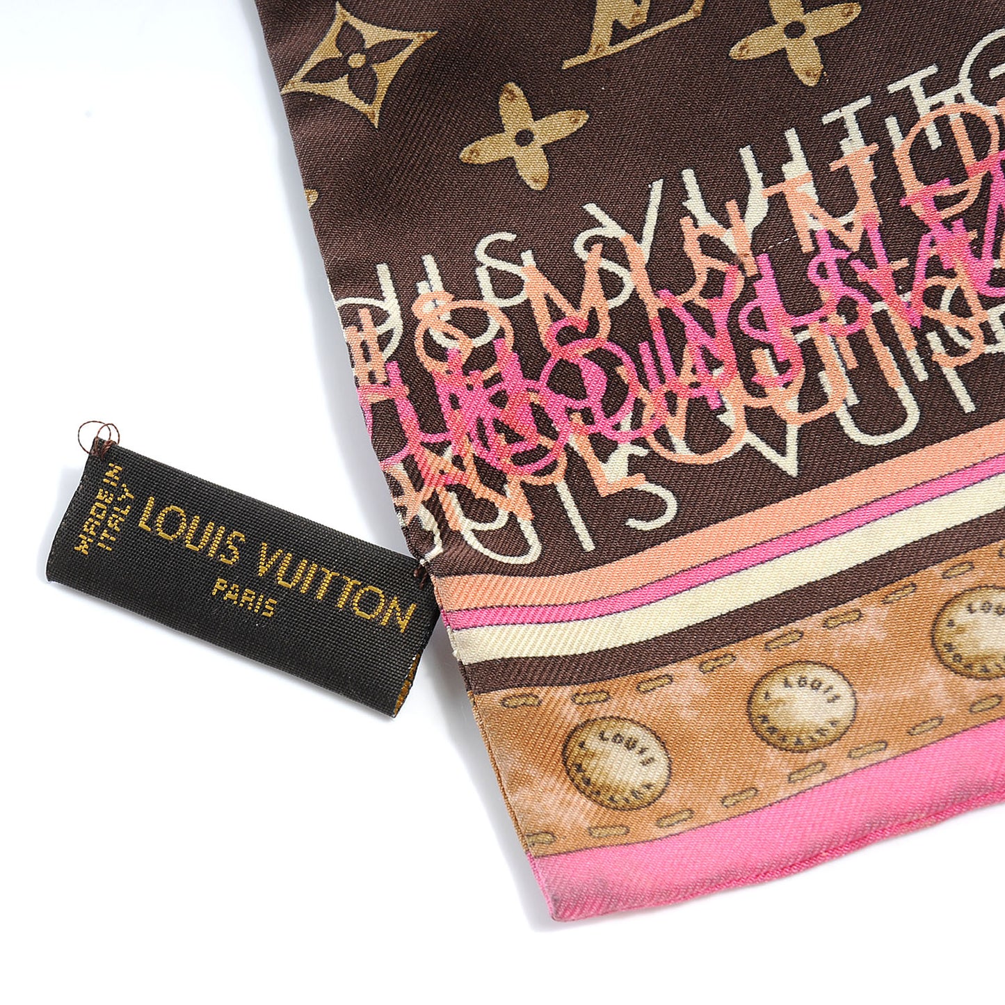 Silk Monogram Map Bandeau Cassis