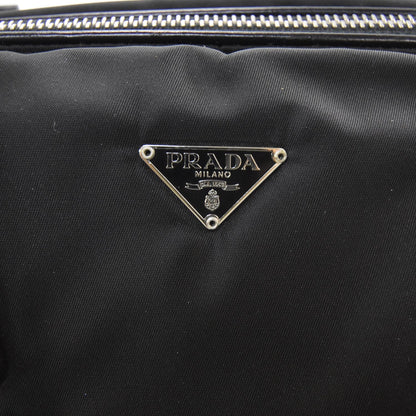 Prada Tessuto Nylon Leather Travel Tote Nero Black 8 of 10