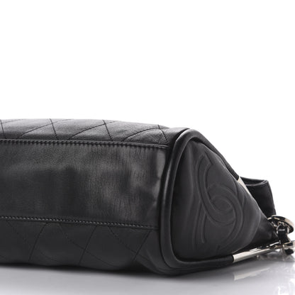 Chanel Lambskin Stitched Medium Ultimate Soft Tote Black 7 of 10