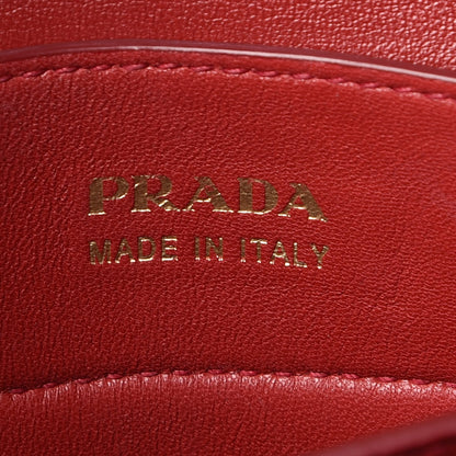 Prada Saffiano Cuir Medium Double Bag Black Fuoco 8 of 11