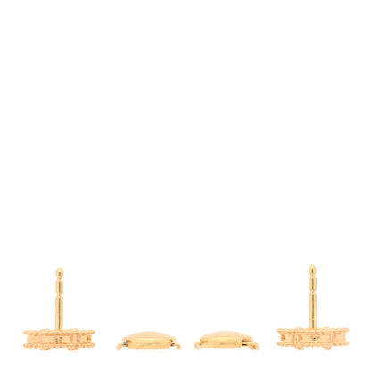 Van Cleef & Arpels 18K Yellow Gold Black Onyx Sweet Alhambra Earrings 3 of 5