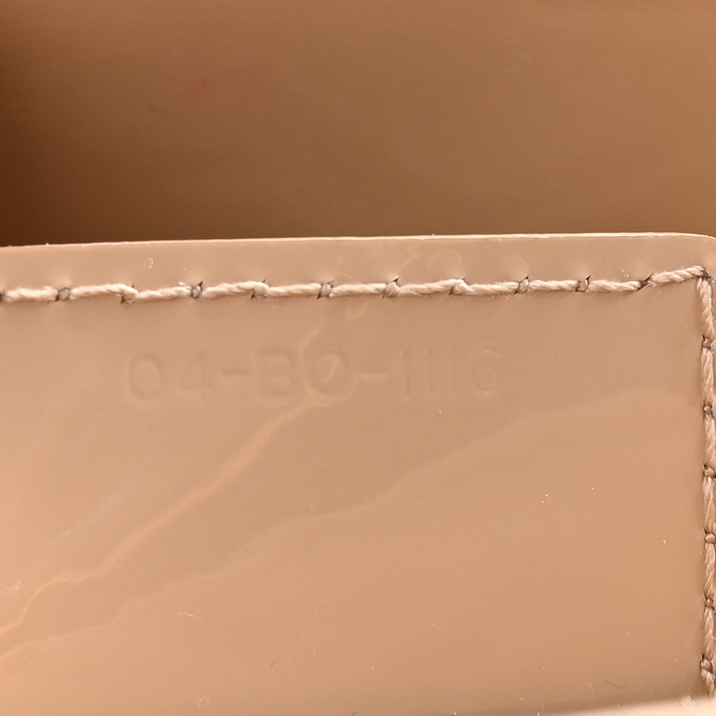 Patent Cannage Medium Lady Dior Beige