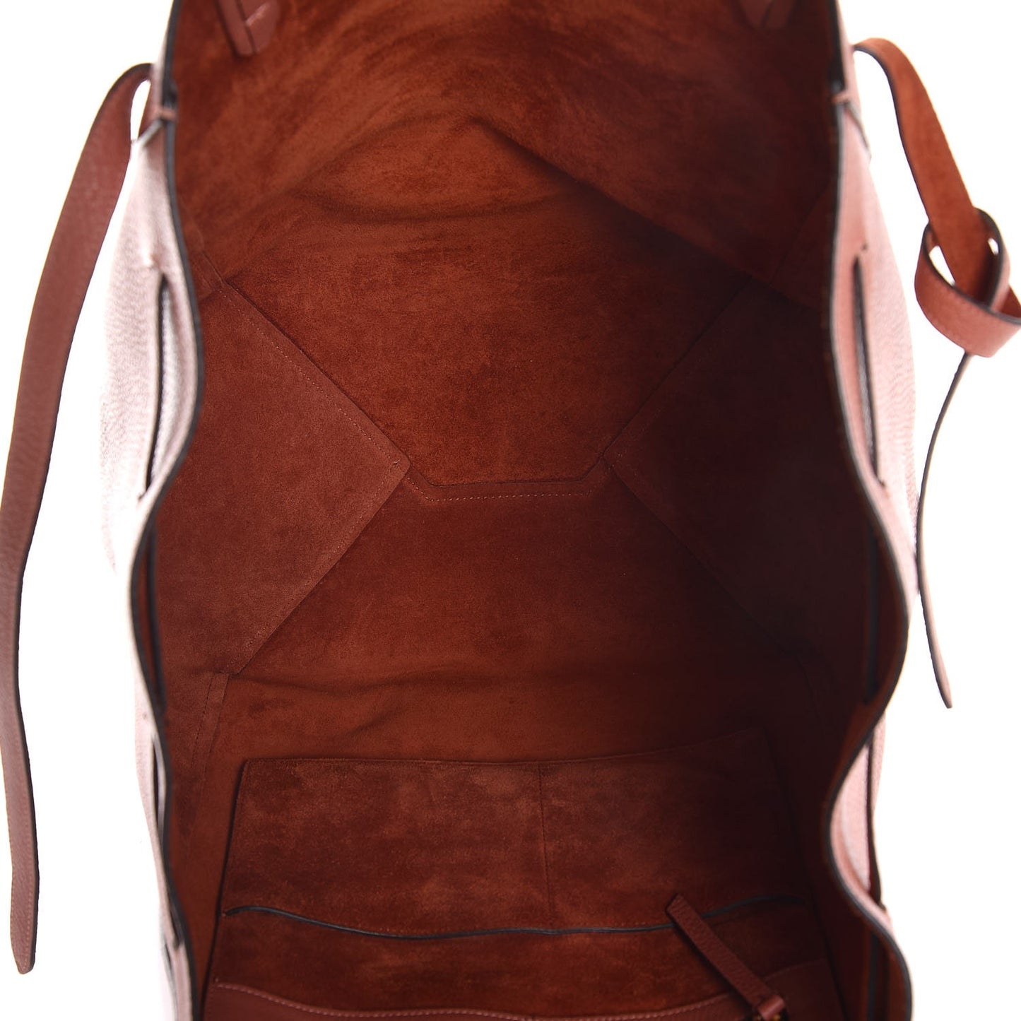 Soft Grained Calfskin Medium Belt Cabas Phantom Terracotta