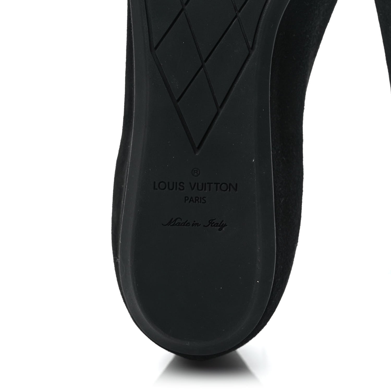Louis Vuitton Suede Lock It Ballerina Flats 37 Black 6 of 9