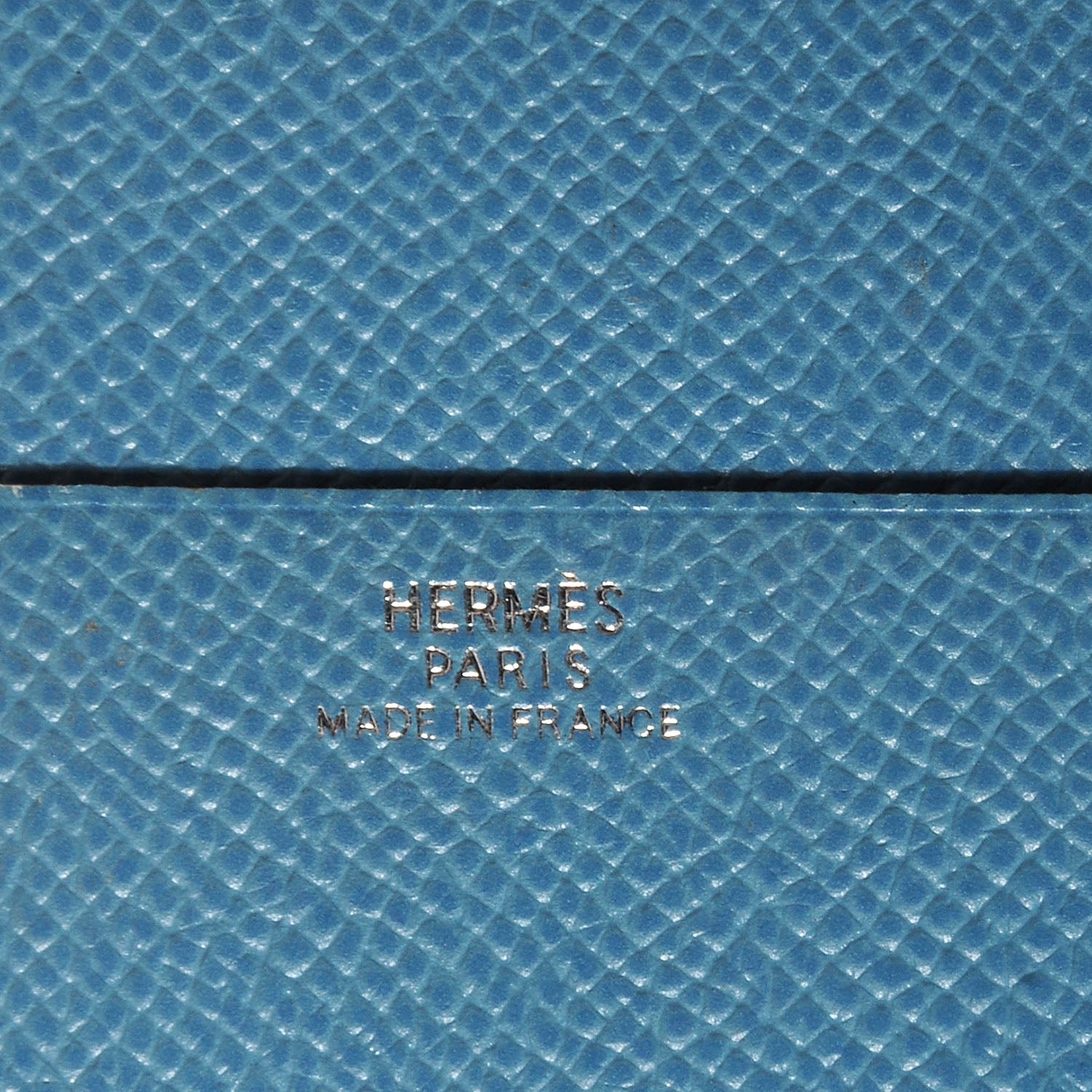 Hermes Epsom Globe Trotter Zip Agenda PM Cover Blue Jean 7 of 8