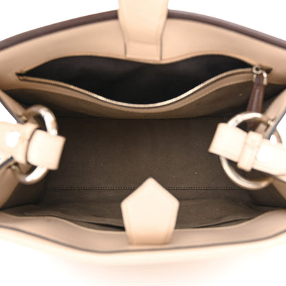 Fendi Vitello Century Opaco F is Fendi Bi-Color Small Runaway Satchel Soap Moresco 5 of 14