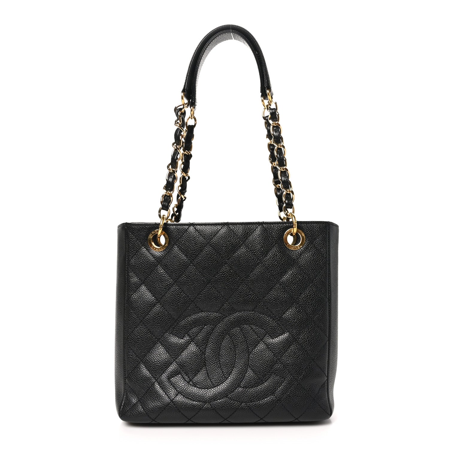 Chanel Caviar Quilted Petit Shopping Tote PST Black 1 of 10