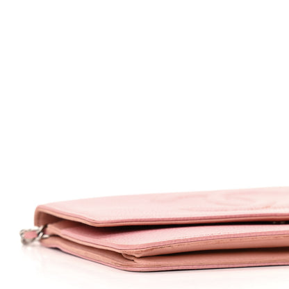 Chanel Caviar Timeless CC Wallet On Chain WOC Pink 10 of 11