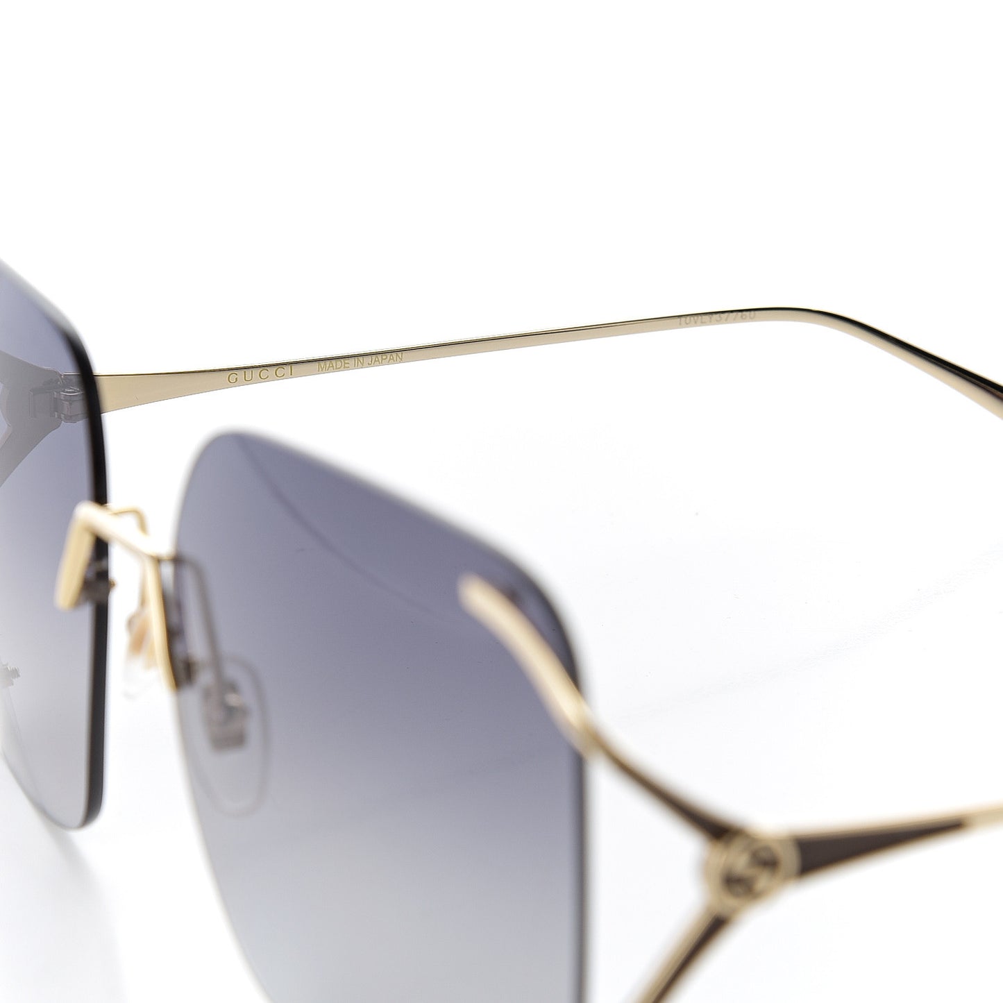 Oversized Sunglasses GG0646S Gold Black