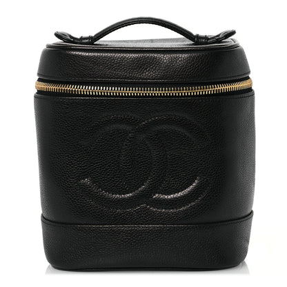 Chanel Caviar Vanity Cosmetic Case Black 1 of 10