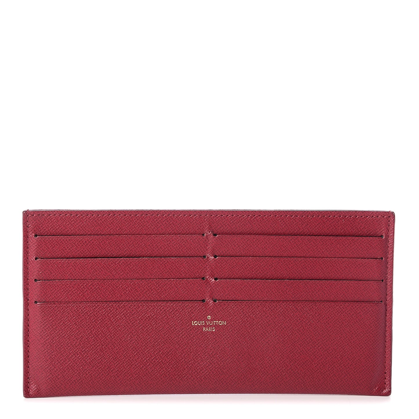 Calfskin Felicie Card Holder Insert Fuchsia