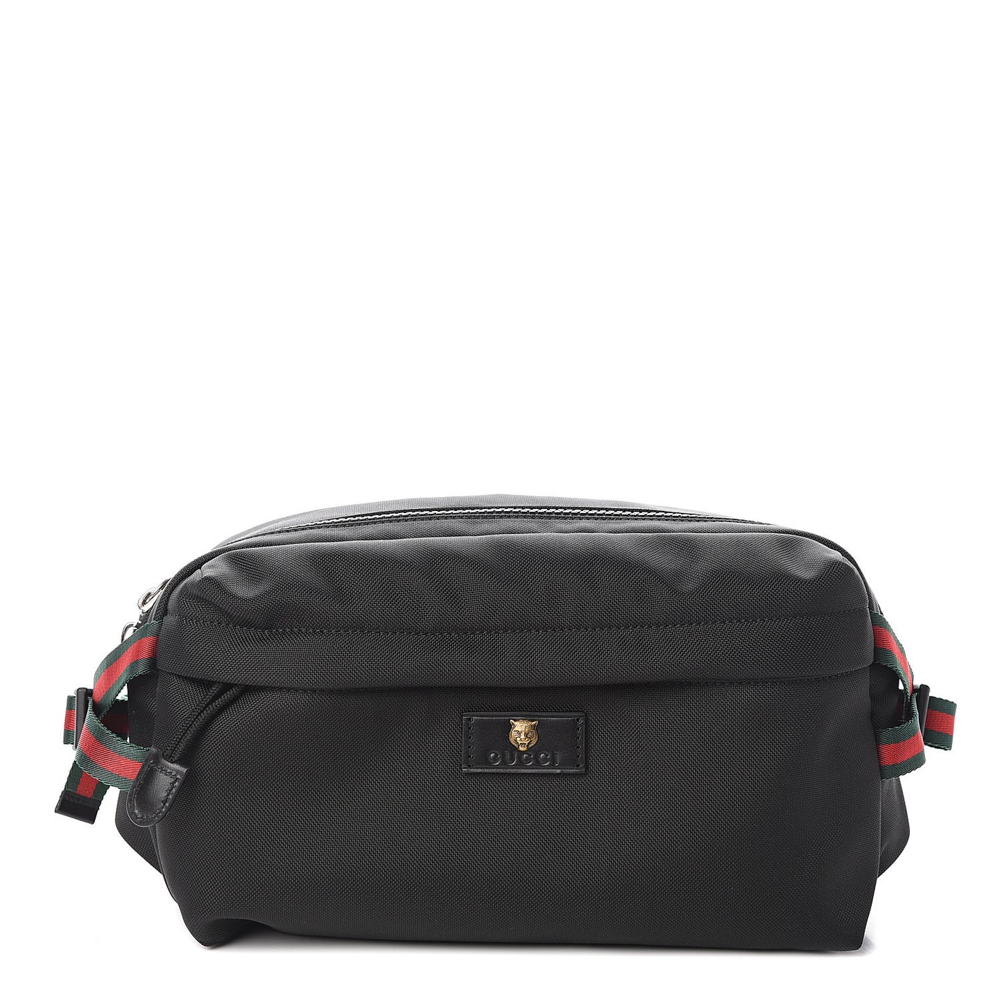 Techno Canvas Web Belt Bag Black