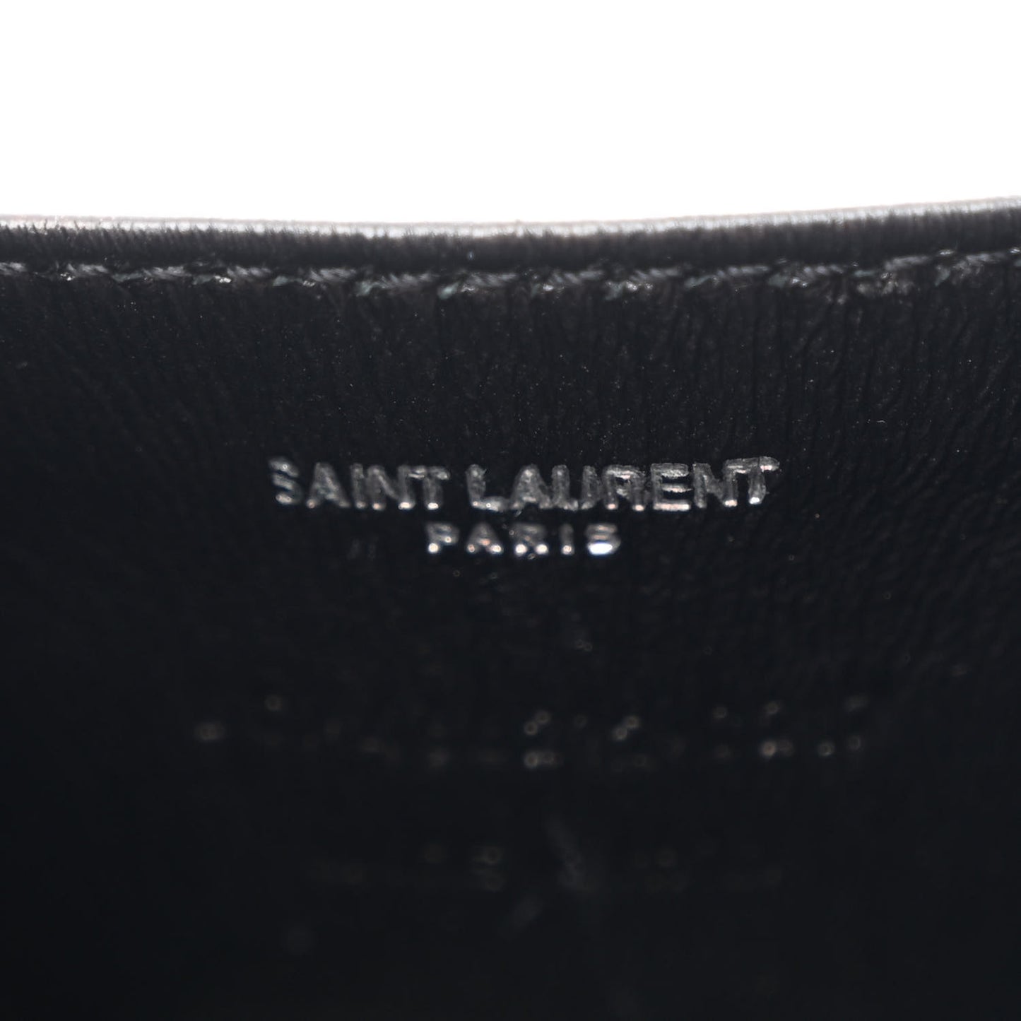 Calfskin Crocodile Embossed Monogram Love Box Bag Black