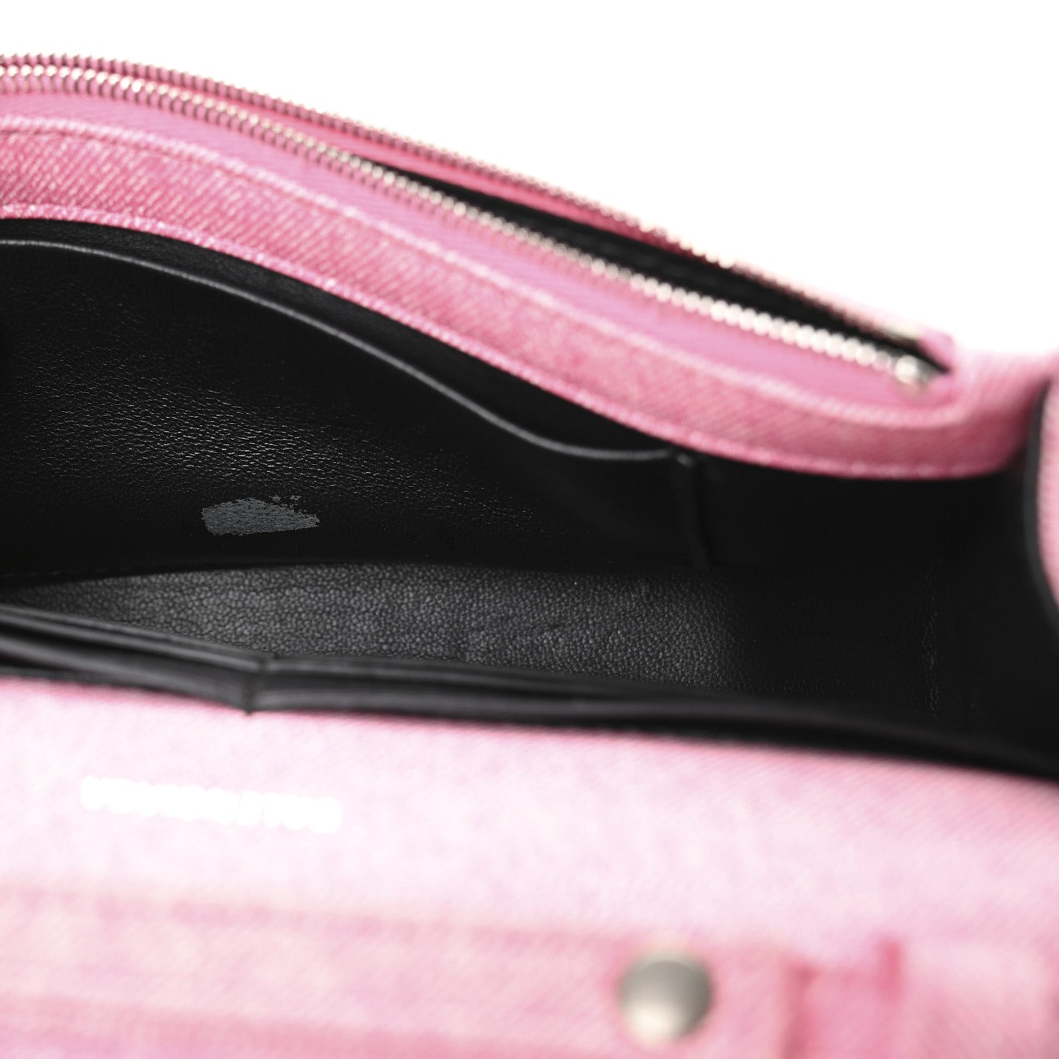 Balenciaga Nappa Denim Printed Hourglass Chain Bag Denim Pink 12 of 12