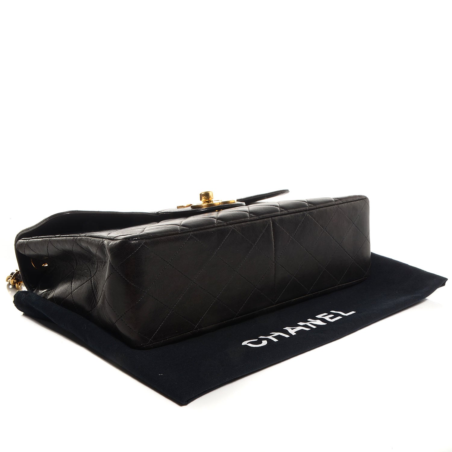 Chanel Lambskin Jumbo Flap Black 4 of 8