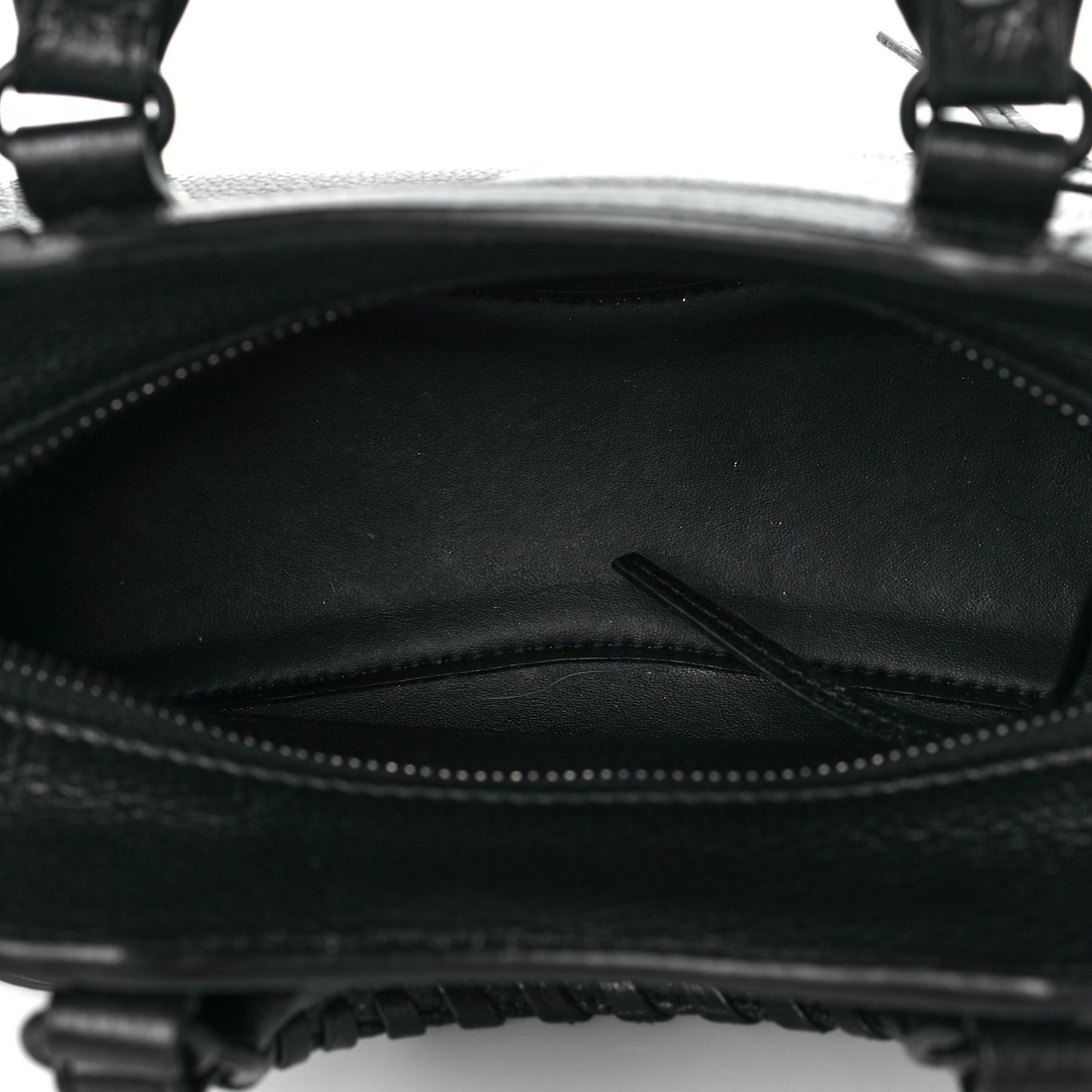 Grained Calfskin Neo Classic Black Hardware Mini City Black