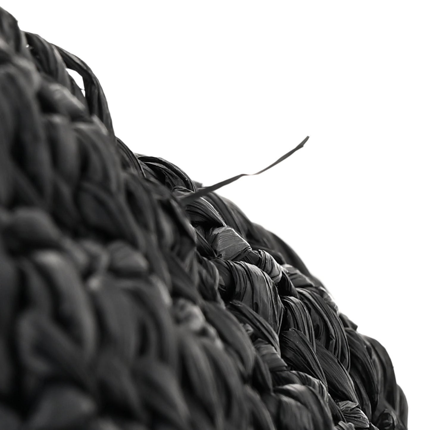 Raffia Le Crossbody Black