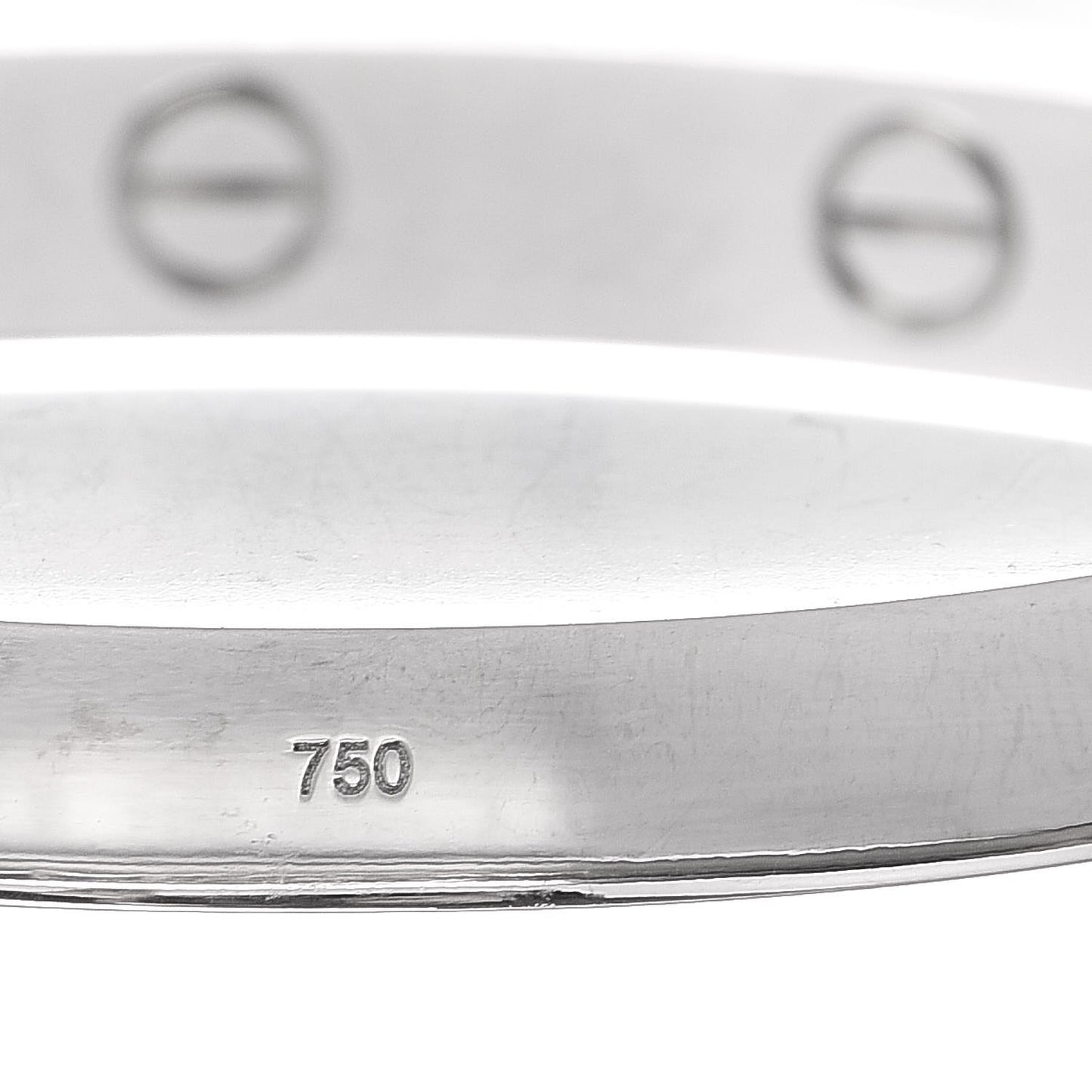 18K White Gold LOVE Bracelet 16