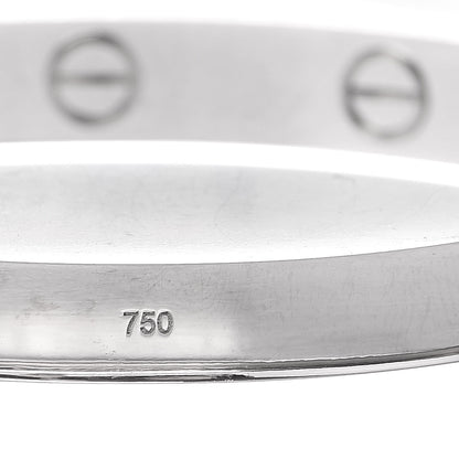 Cartier 18K White Gold LOVE Bracelet 16 5 of 5
