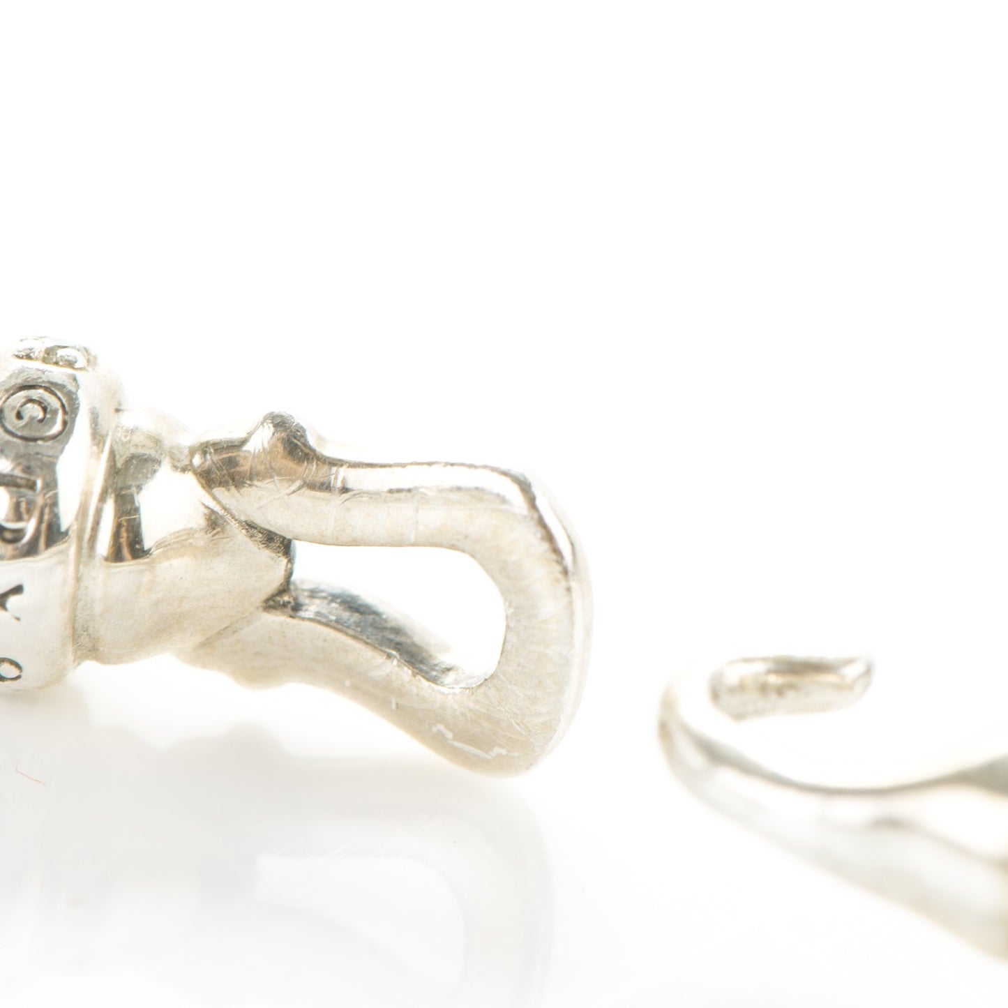 Sterling Silver Diamond 5mm Cable Buckle Bracelet