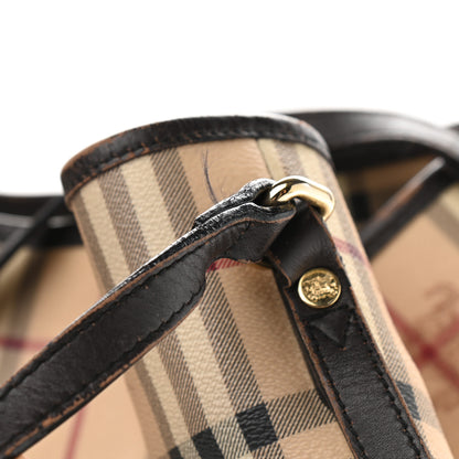 Burberry Haymarket Check Large Canterbury Tote Chocolate 13 of 14