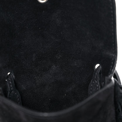 Saint Laurent Suede Fringe Toy Monogram Anita Crossbody Bag Black 10 of 12