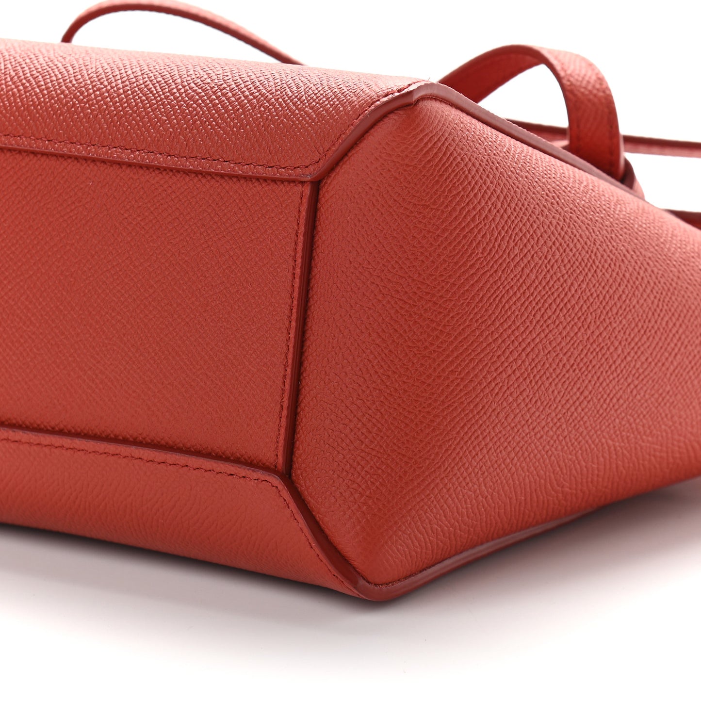 Grained Calfskin Nano Belt Bag Fox Red