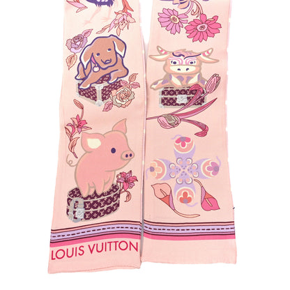 Louis Vuitton Silk Monogram Superstition Bandeau Rose Clair 2 of 3