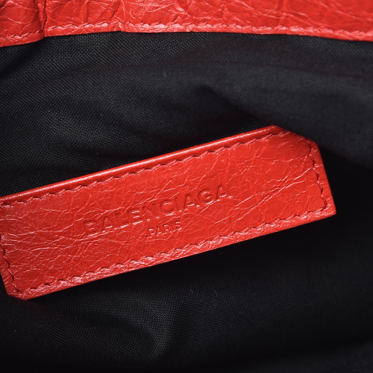 Balenciaga Agneau Arena Classic Hardware Medium Clip Rouge Tango 6 of 9