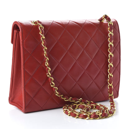 Chanel Lambskin Quilted Envelope Flap Red 3 of 11