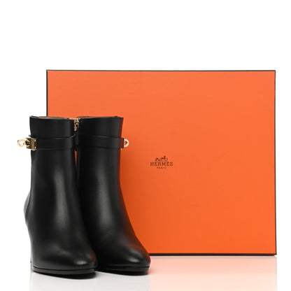 Hermes Calfskin Saint Germain Ankle Boots 36 Black 9 of 9