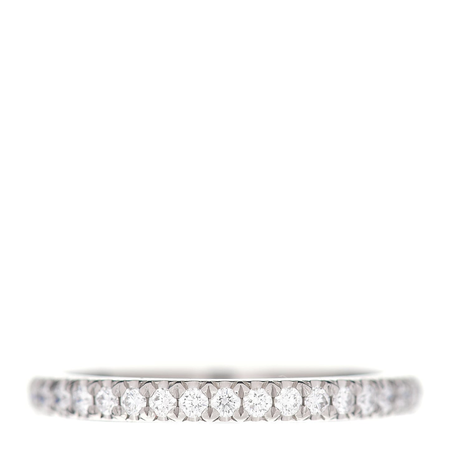 Platinum Diamond .22ctw Half Circle Soleste Band Ring 49 5