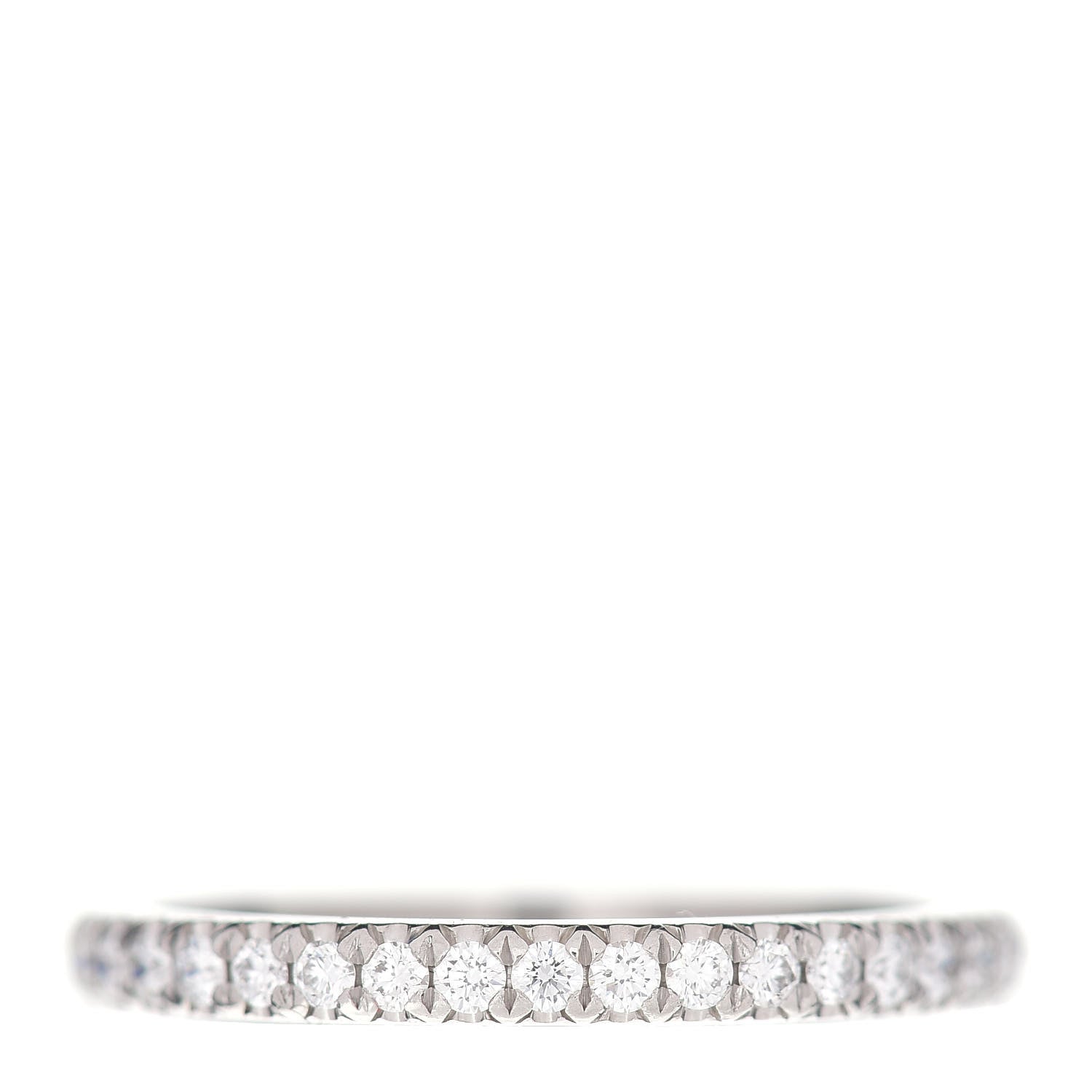 Tiffany Platinum Diamond .22ctw Half Circle Soleste Band Ring 49 5 1 of 4