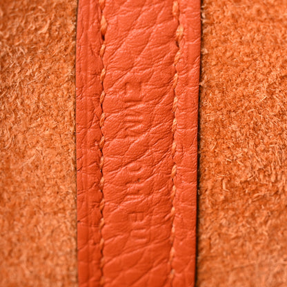Hermes Taurillon Clemence Picotin Lock 22 MM Orange 7 of 10