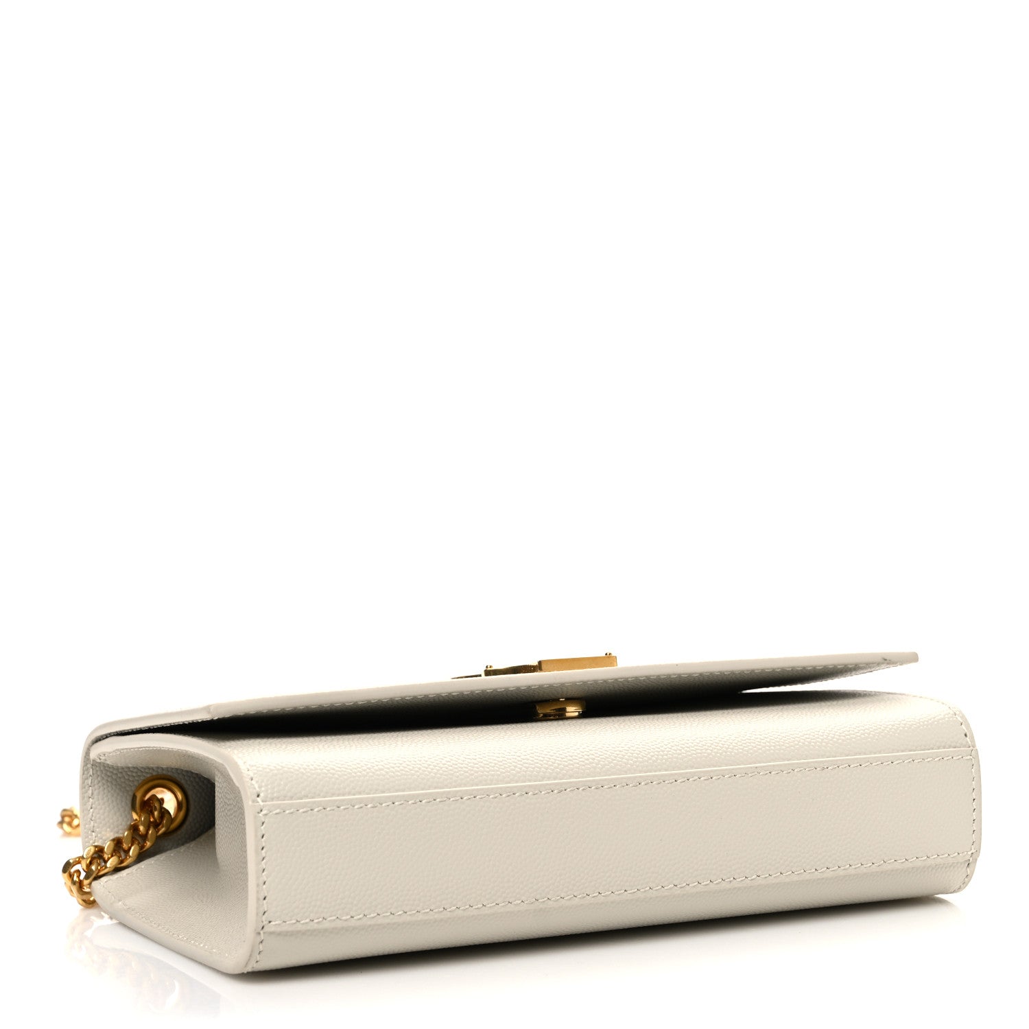 Saint Laurent Grain De Poudre Small Monogram Kate Satchel Crema Soft 4 of 10