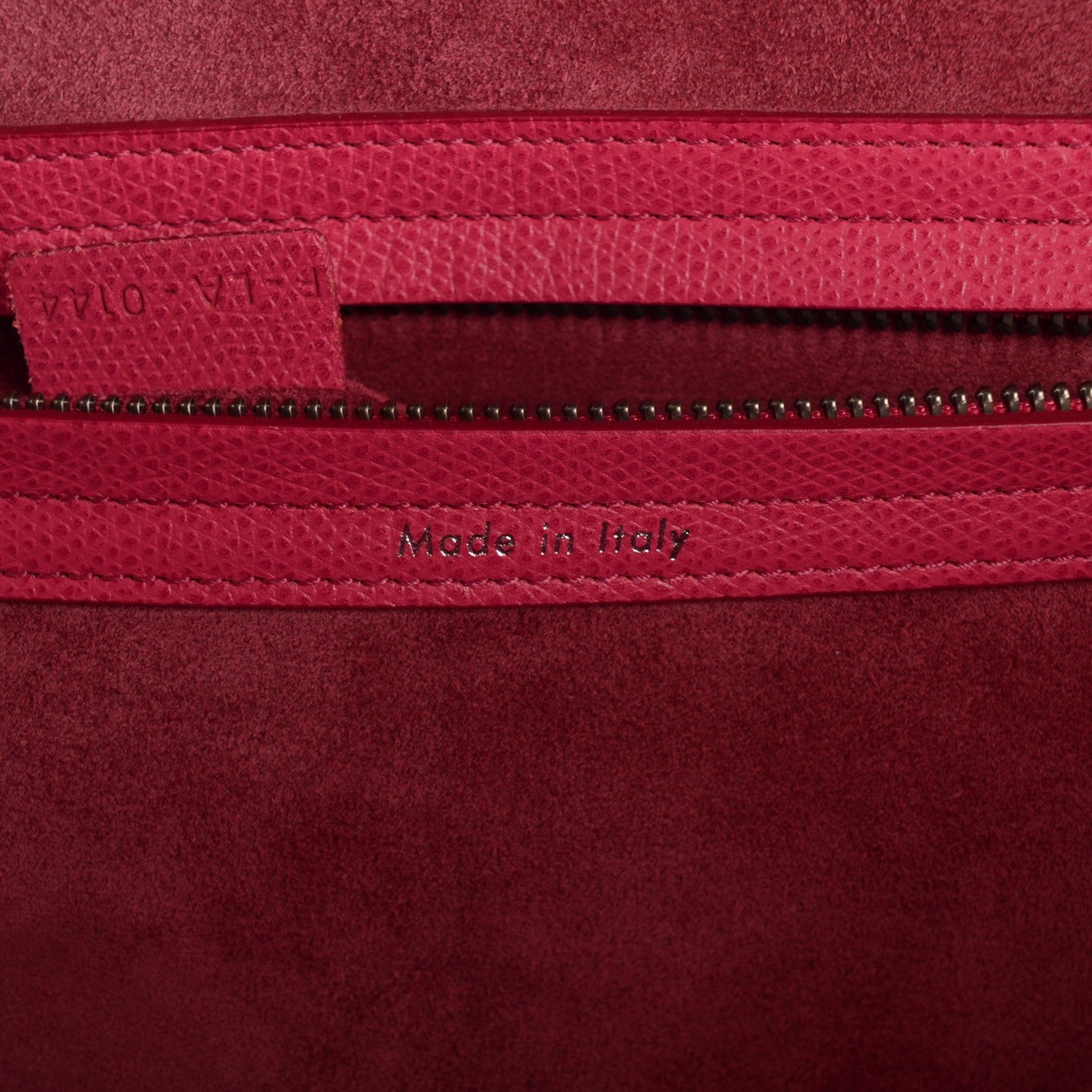 Celine Grained Calfskin Medium Phantom Luggage Fuchsia 7 of 8