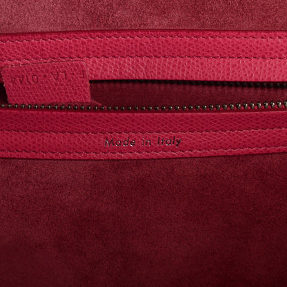 Celine Grained Calfskin Medium Phantom Luggage Fuchsia 7 of 8