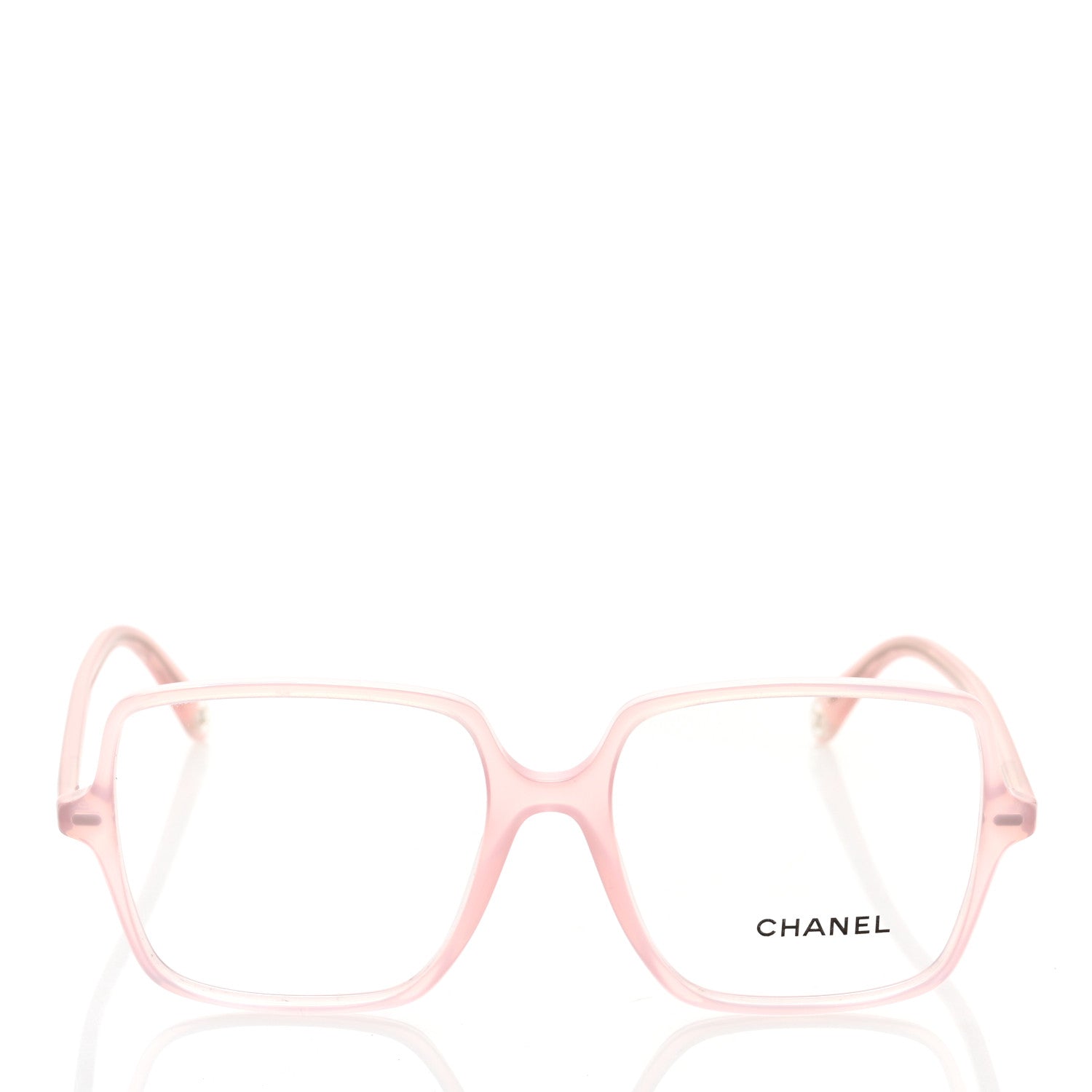 Chanel Acetate Square Eyeglasses 3448 Light Pink 2 of 7